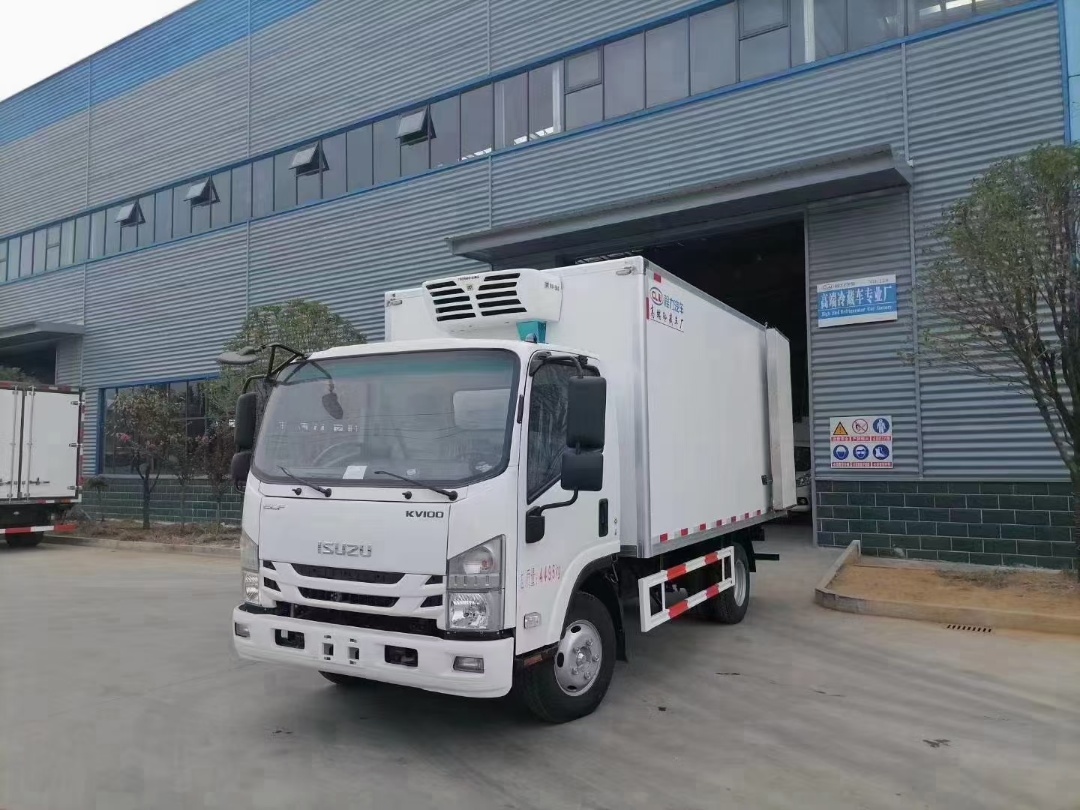 国六庆铃五十铃KV100蓝牌冷藏车